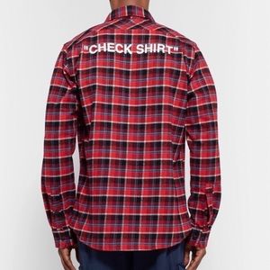 off white button up mens